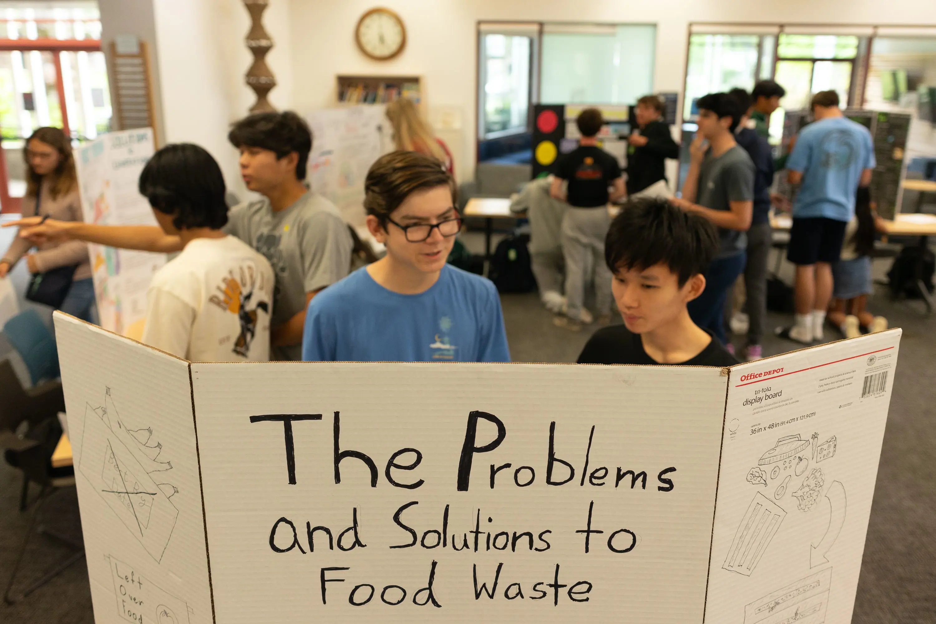 During the tenth-grade Sustainable Consumer Project Exhibition, student teams explored and analyzed an unsustainable consumer practice of their choosing.