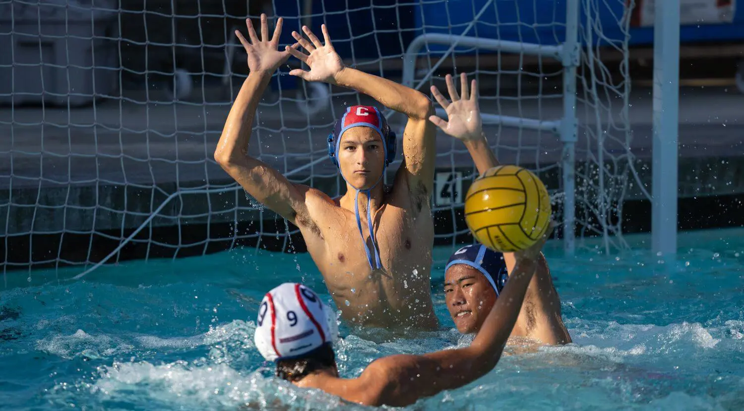 Chadwick students playing water polo.