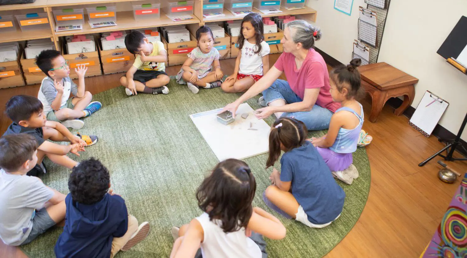 Kindergarten students continued their Ceramics unit during art class. They learned about how clay breaks if it is left out for week, how to score clay and more.