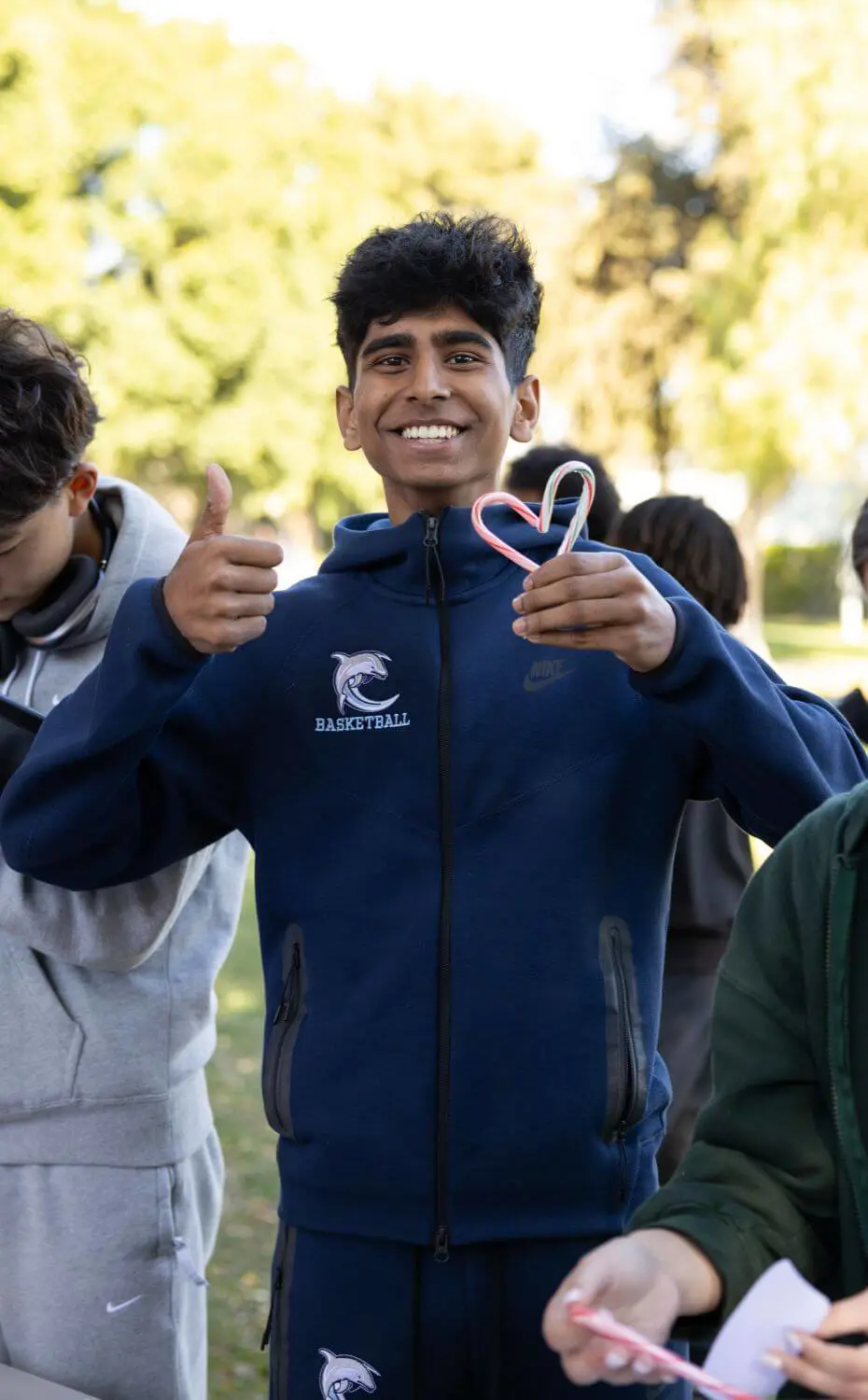 The Upper School Community Service Advisory Board sold candy canes for $1 each to allow students to send positive messages to each other on December 17, 2024.