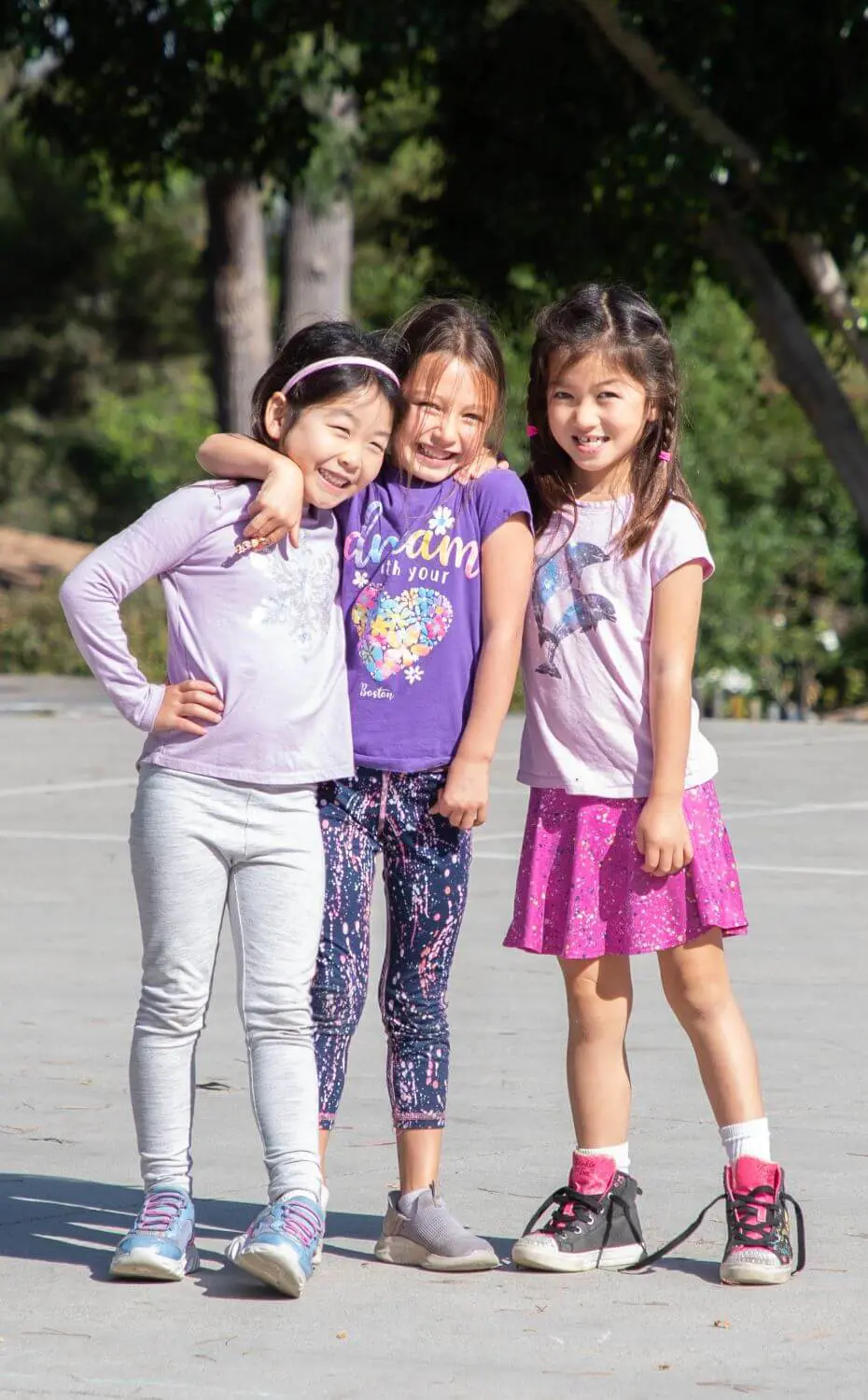 Chadwick Village students hang out on campus.